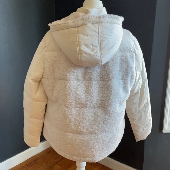 a.n.a.Sherpa Coat Birch XL NWT - Picture 3 of 4